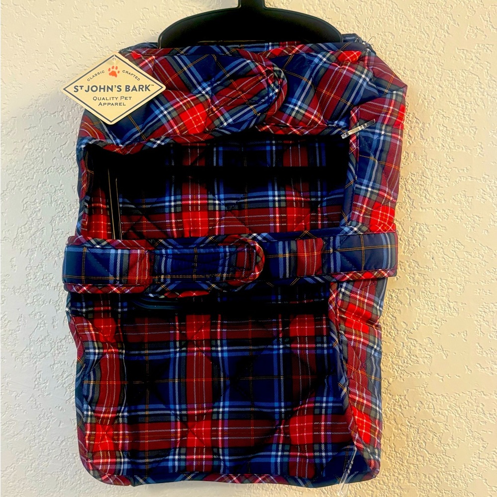 St. John's Bark Plaid Dog Jacket